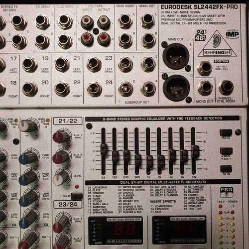 Mesa De Som Behringer Eurodesk Sl2442fx-pro