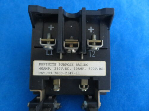 Ward Leonard 7000-2149-11  240/500 Vdc, 40/10 Amps Conta Ssa