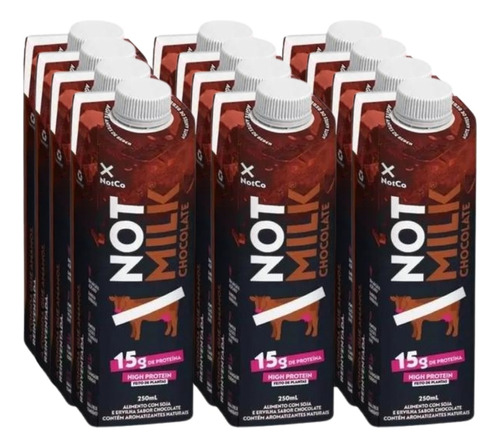 Bebida De Chocolate 15g Proteina 12un 250ml Not A Milk