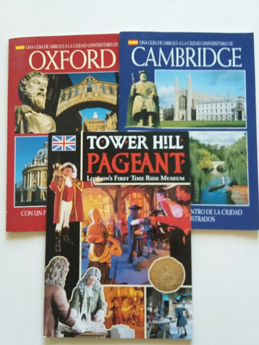 Oxford. Cambridge. Tower Hill Pageant. Lote X 3.