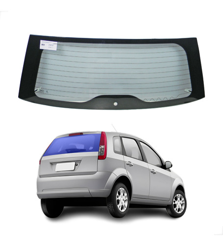Vidro Traseiro Vigia Ford Fiesta Amazon 2002 A 2014 Tritemp