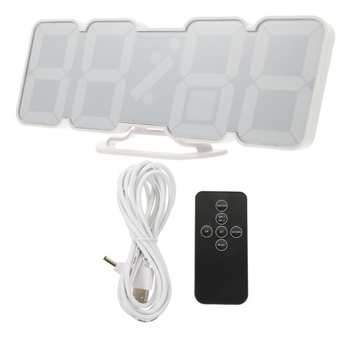 Reloj Digital Led Silencioso Para Oficina Y Estudiante