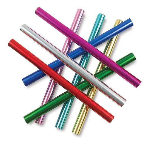 comprar Foil Metalico Termotransferencia 32cm X 5m Pack X 10 Colores