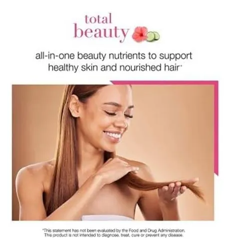 Youtheory Total Beauty, Hibiscus Y Cucumber Botanical Blend.