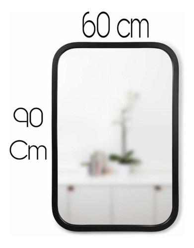 Espejo Rectangular Marco Hierro 60cmx90cm Tendencia Moderno