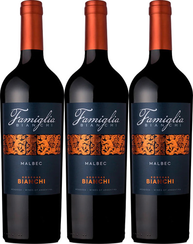 Vino Famiglia Bianchi Malbec 750ml X3 - Oferta Celler 