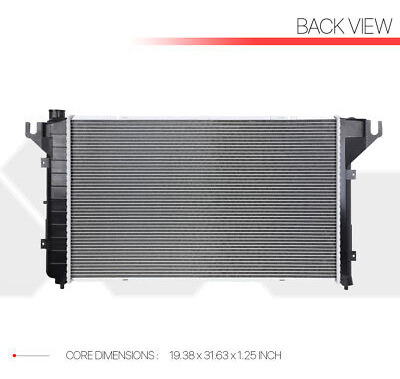 Aluminum Core Radiator Oe Replacement For 94-02 Dodge Ra Oak