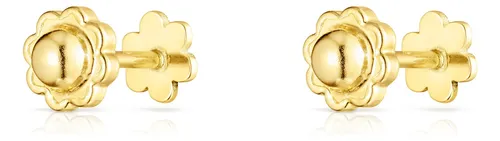 Pendientes Flor De Oro Tous Basics