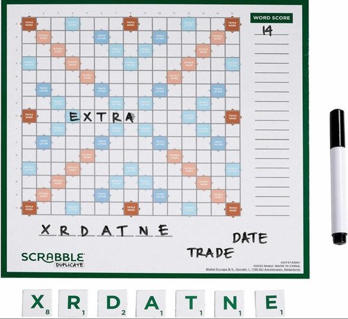 Juego De Mesa Mattel Scrabble Duplicado De 2.a 6 Jugadores (Usado)