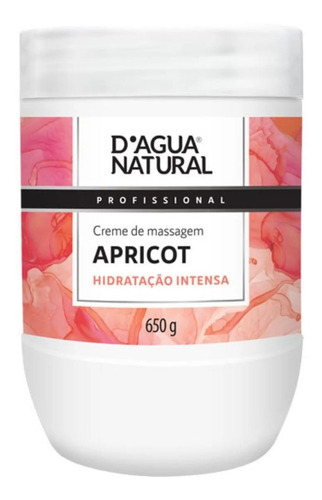  Creme De Massagem Apricot 650g D'agua Natural