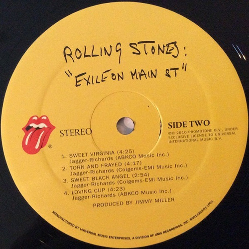 Vinilo Rolling Stones Exile On Main St 2010. Entrega Inmed. Estándar