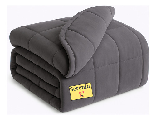 Manta Con Peso Serenia Svc Para Dormir Mejor 6.8kg 121x182cm Gris Algodón