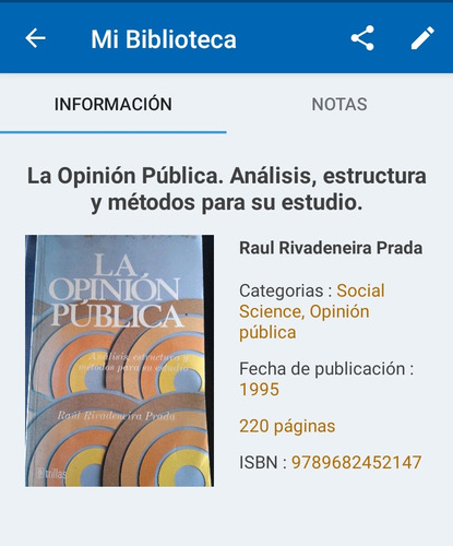 La Opinión Pública. Análisis, Estructura Y Métodos Para Su E