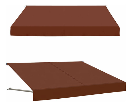 Toldo 2 Em 1 Completo 2,50 X 2,50 X 1,00 Cor Marrom