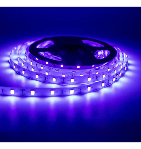 Tira Luz Led Negra Uv 16.4 Pie Que Brilla Oscuridad 12 Para