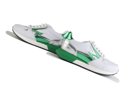Imagen 8 de 9 de Zapatillas Urbanas Cordones Mujer Cuero - Zeus - Ferraro