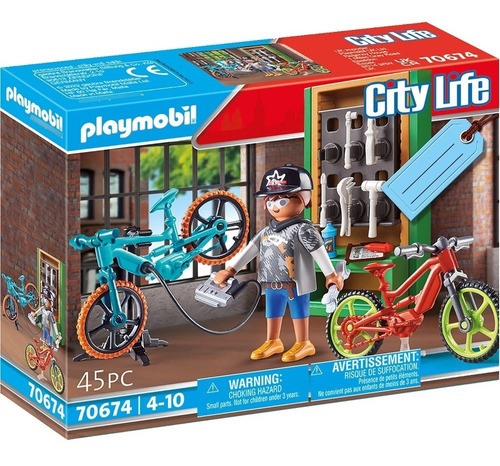 Playmobil City Life 70674 Taller De Bicicletas