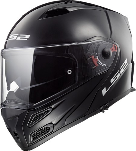 Casco Moto Ls2 Ff324 Abatible Metro Evo Negro Matte