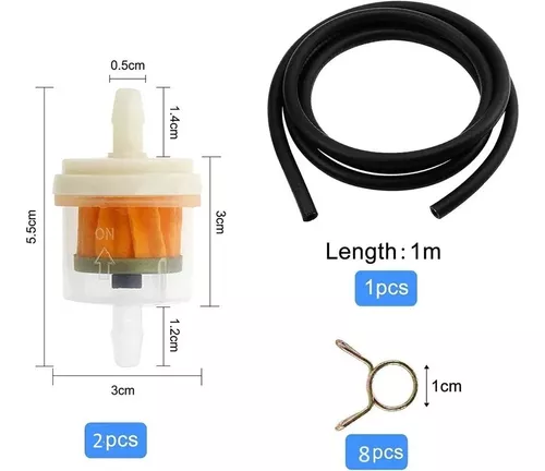 Tubos de gasolina, filtros, Y & T, abrazaderas Los mejores filtros de  aire para su moto