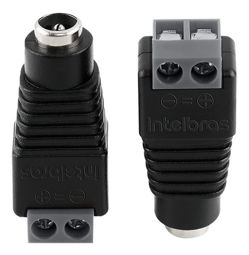 Conector Para Cftv Plug P4 Femea Conex 1000 Intelbras 10 Un