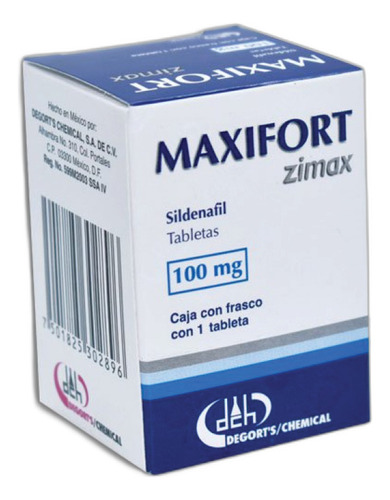 Maxifort Zimax 1 Tab 100mg Sildenafil Pack P2