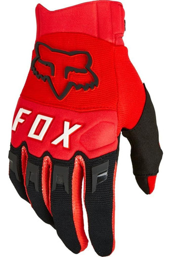 Fox Racing Dirtpaw Guante De Motocross Para Hombre, Rojo Flu