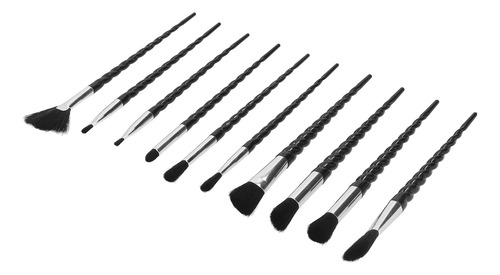 Juego De Brochas De Maquillaje, 10 Piezas