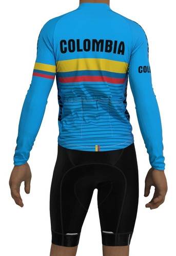 Conjunto Uniforme Ciclismo Jersey Colombia 6250 + Pant Corto