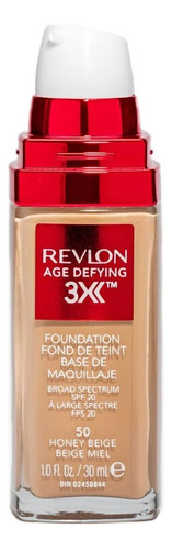 Base de maquillaje líquida Revlon Age Defying 3x Foundation revlon tono 40 medium beige - 30mL 1oz