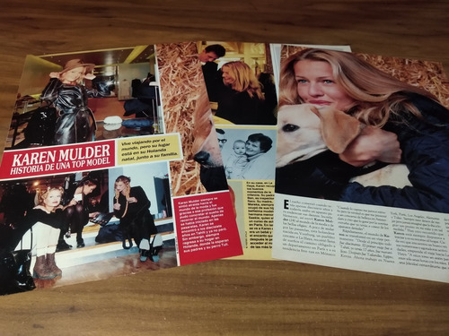 (o077) Karen Mulder * Clippings Revista 3 Pgs * 1994