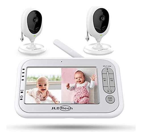 Baby Monitor, Jlb7tech 5  Split Screen, Video Baby Monitor C