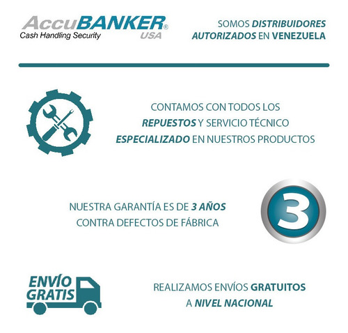 Imagen 6 de 8 de Contadora Y Detectora Dls/eu/peso Col Accubankerab7100 3añog