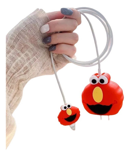 Protector Para Cable Elmo iPhone 11 Pro, 12 Y 13