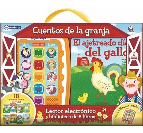 Lector Magico Jr + 8 Libros - Cuentos De La Granja