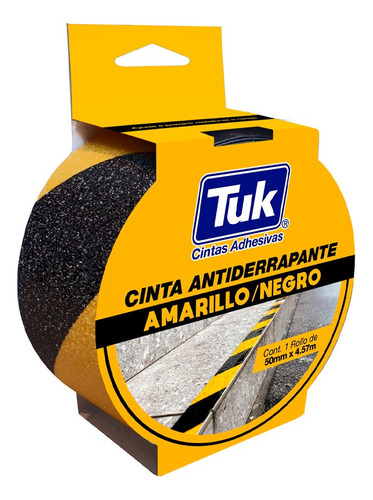 Cinta Antiderrapante Amarillo/negro 50mm X 4.57 M Escalones