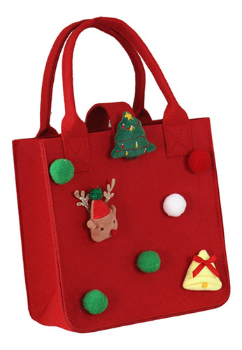 Bolsas De Navidad Bolsa De Regalo De Navidad Con Asas Rojo L