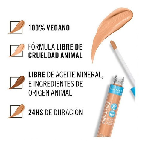 Imagen 6 de 7 de Corrector Hidratante Rimmel Kind & Free Apto Vegano