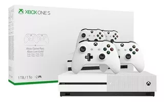 Microsoft Xbox One S 1tb Two-controller Bundle Color Blanco