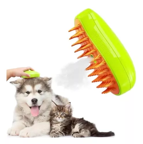 Steamy Cat Brush,cepillo De Vapor Para Gatos, Cepillo De Vapor Para Gatos 3  En 1, Cepillo De Vapor Para Gatos, Para Eliminar El Pelo Enredado Y Suelto  (Yellow) : : Productos para animales