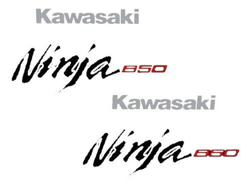 Kit Adesivo Emblema Kawasaki Ninja 650 2013 Preto Nj650p Cor Moto Ninja 650