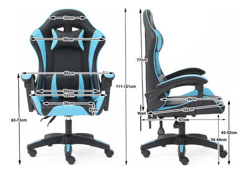 Silla Gamer Reclinable Ajustable Ergonomica The Game House