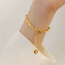 Amaiyllis 18k Oro Encaje Largo De Pulsera Personalidad Hecho