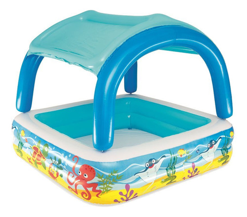 Piscina Infantil Inflable Bestway Con Techo Extraíble