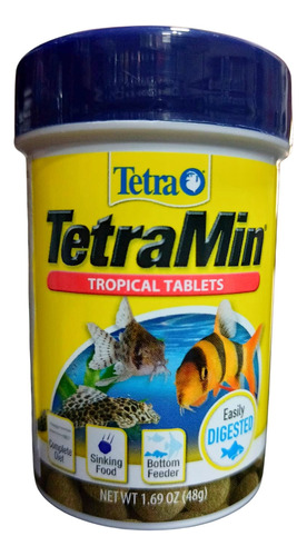 Alimento Tetra Min 48 Gr Tropicales Tabletas Acuario