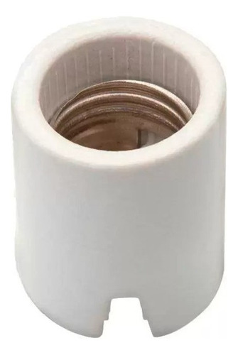 Kit 05 Receptaculo Bocal Soquete Porcelana Louça E40 Br-64c Cor Branco