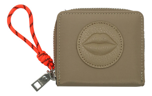 Billetera Damas Las Oreiro Monedero Tarjetero Logo Kiss New