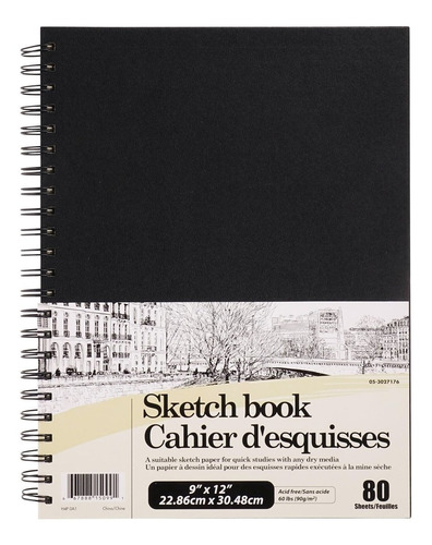 Cuaderno 22.5x30cm Dibujo Bocetos 80pgs Papel 90g Ref. 27176