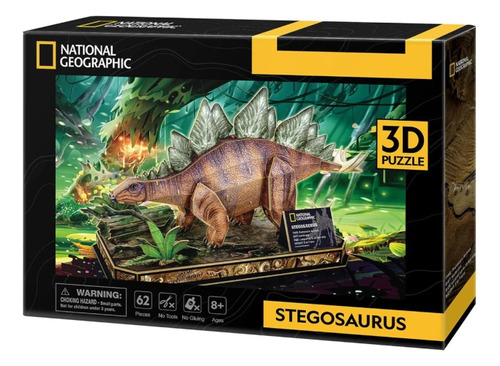 Puzzle 3d Stegosaurus National Geographic Wabro