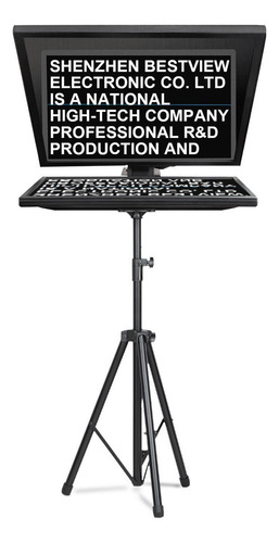 Teleprompter Broadcast Desview 17 Espelho Óptico Hd + Case