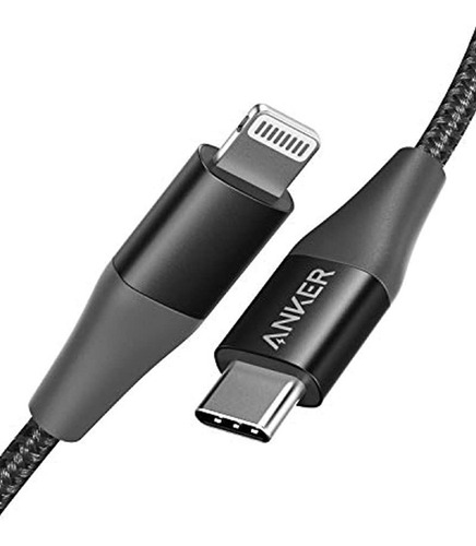 Anker - Cable Usb C Cargador (certificado Apple Mfi, Powerli